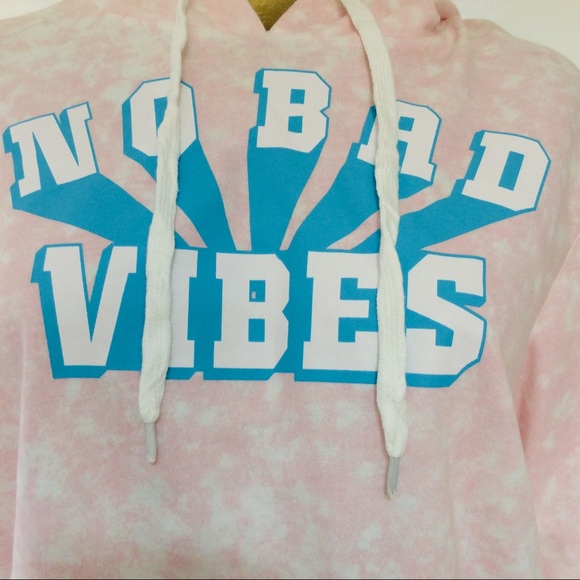 SALE! NWT Freeze NO BAD VIBES Tie-Dye Pink and Blue HOODIE SWEATSHIRT XXL - Picture 10 of 13